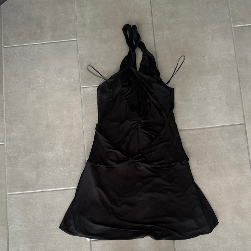 Tom Ford Twisted Viscose Stretch Jersey Backless Mini Dress Deep V - Picture 6 of 6